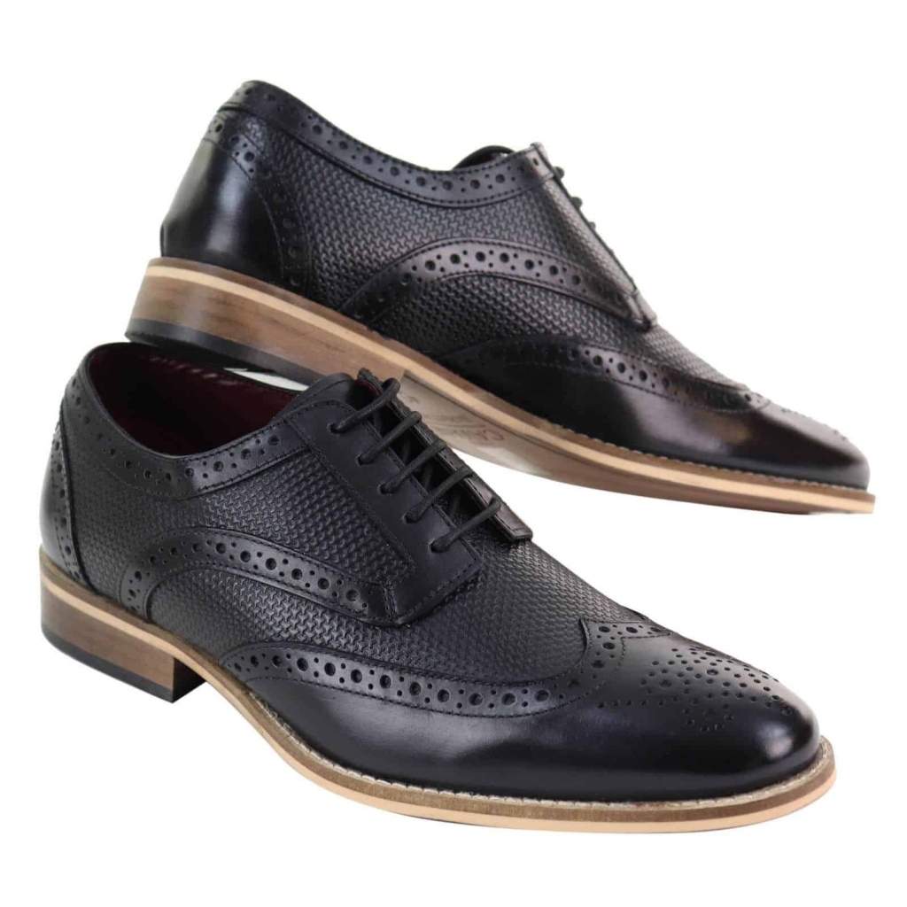 Mens Oxford Shoes with Modern Pattern: Buy Online - Happy Gentleman