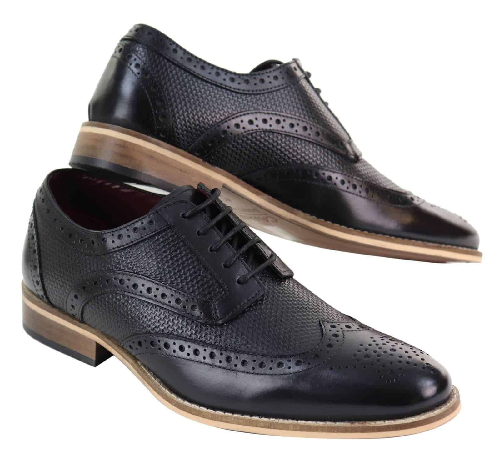Mens Oxford Shoes with Modern Pattern | Happy Gentleman