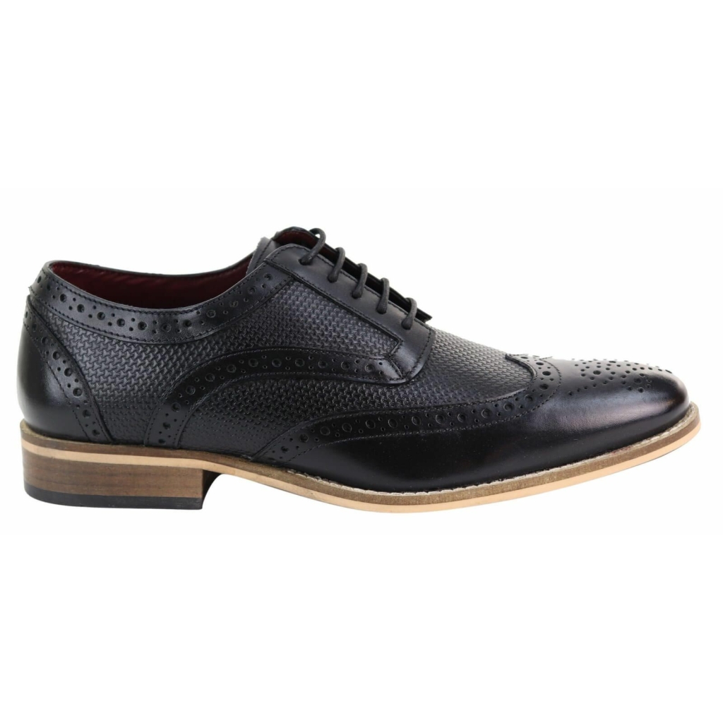 Mens Oxford Shoes with Modern Pattern: Buy Online - Happy Gentleman