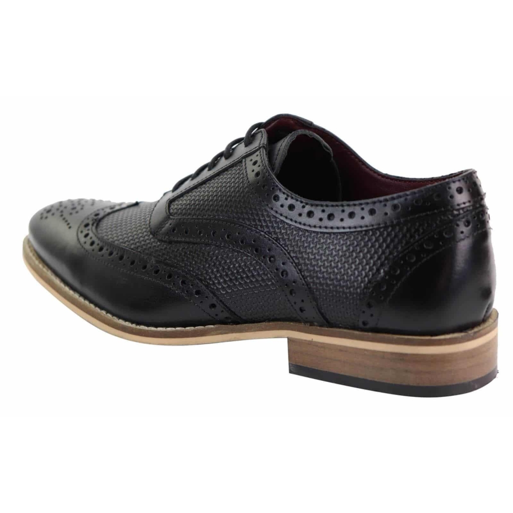 Mens Oxford Shoes with Modern Pattern: Buy Online - Happy Gentleman