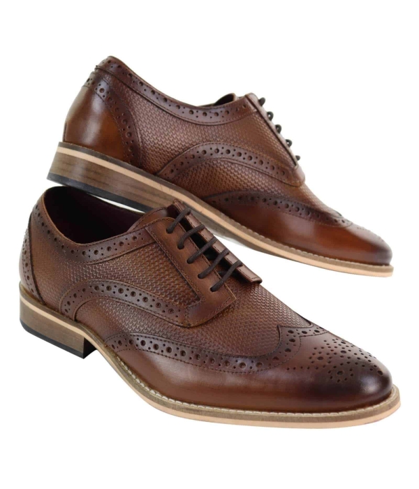 Mens Oxford Shoes with Modern Pattern