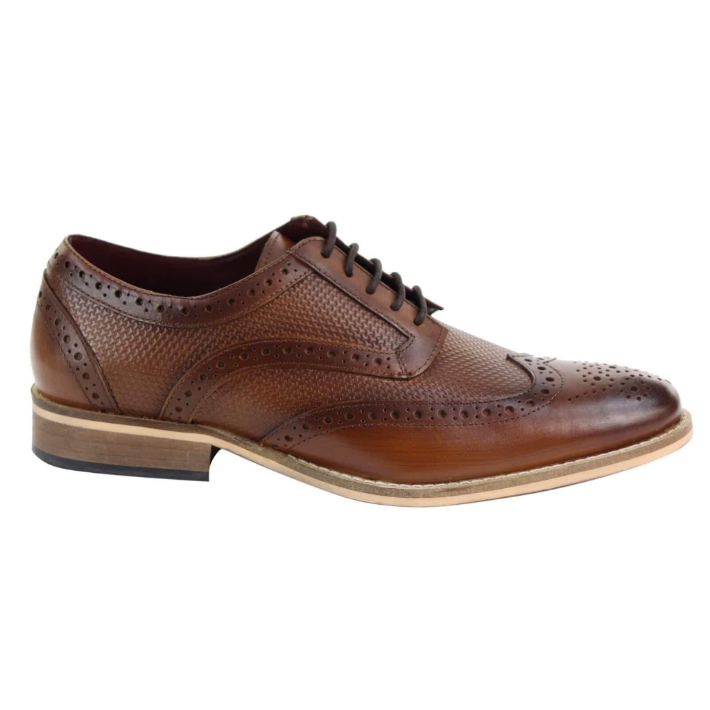 Mens Oxford Shoes with Modern Pattern: Buy Online - Happy Gentleman