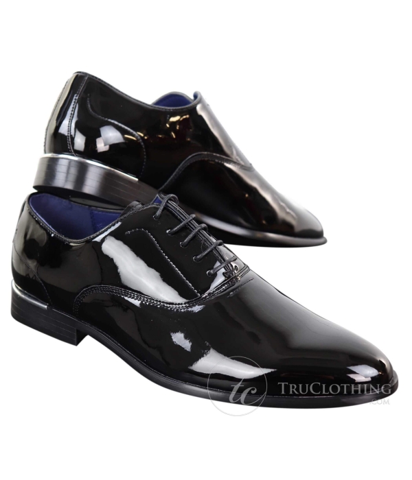 Mens Patent Shiny Formal Shoes