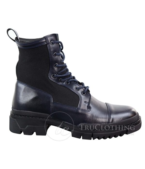 Mens PU Leather Ankle Boots