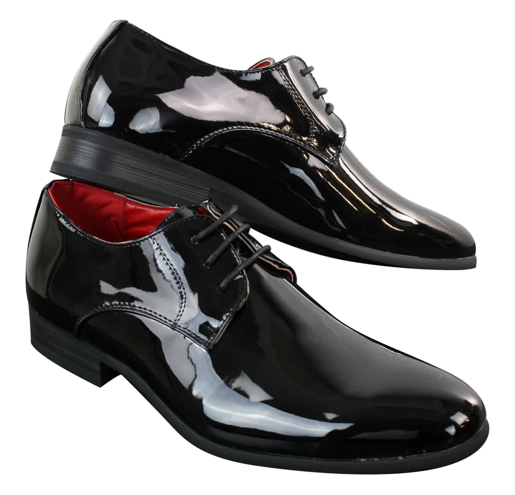 Mens Shiny Patent Formal Shoes | Happy Gentleman