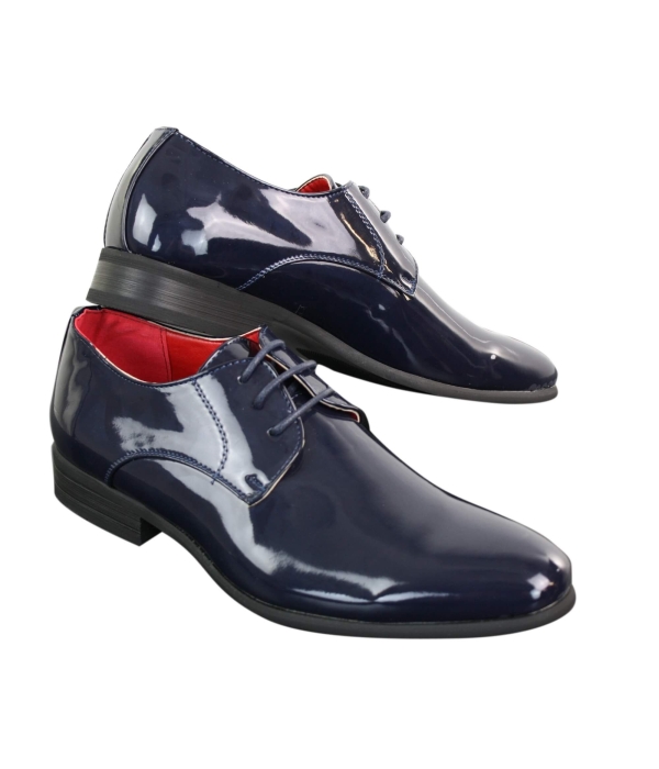 Mens Shiny Patent Formal Shoes