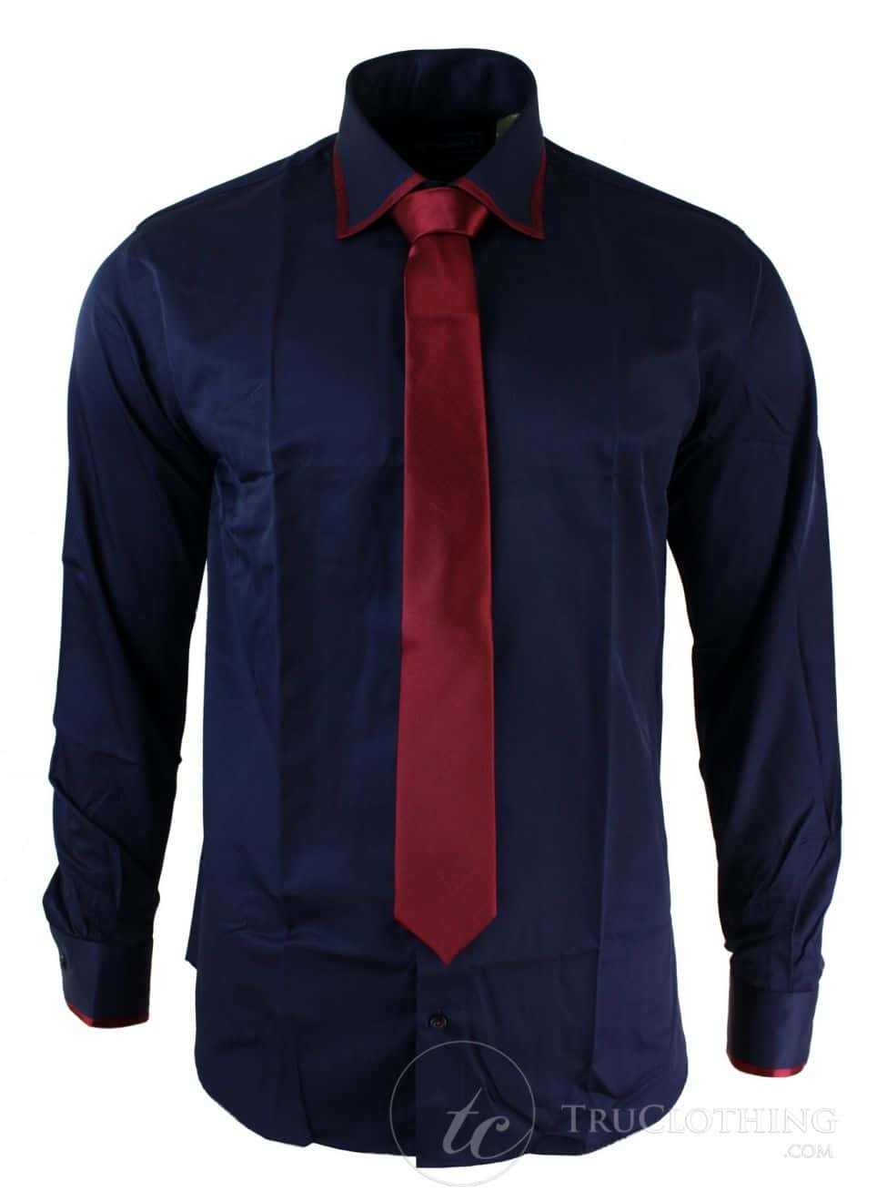 mens black shirt with tie