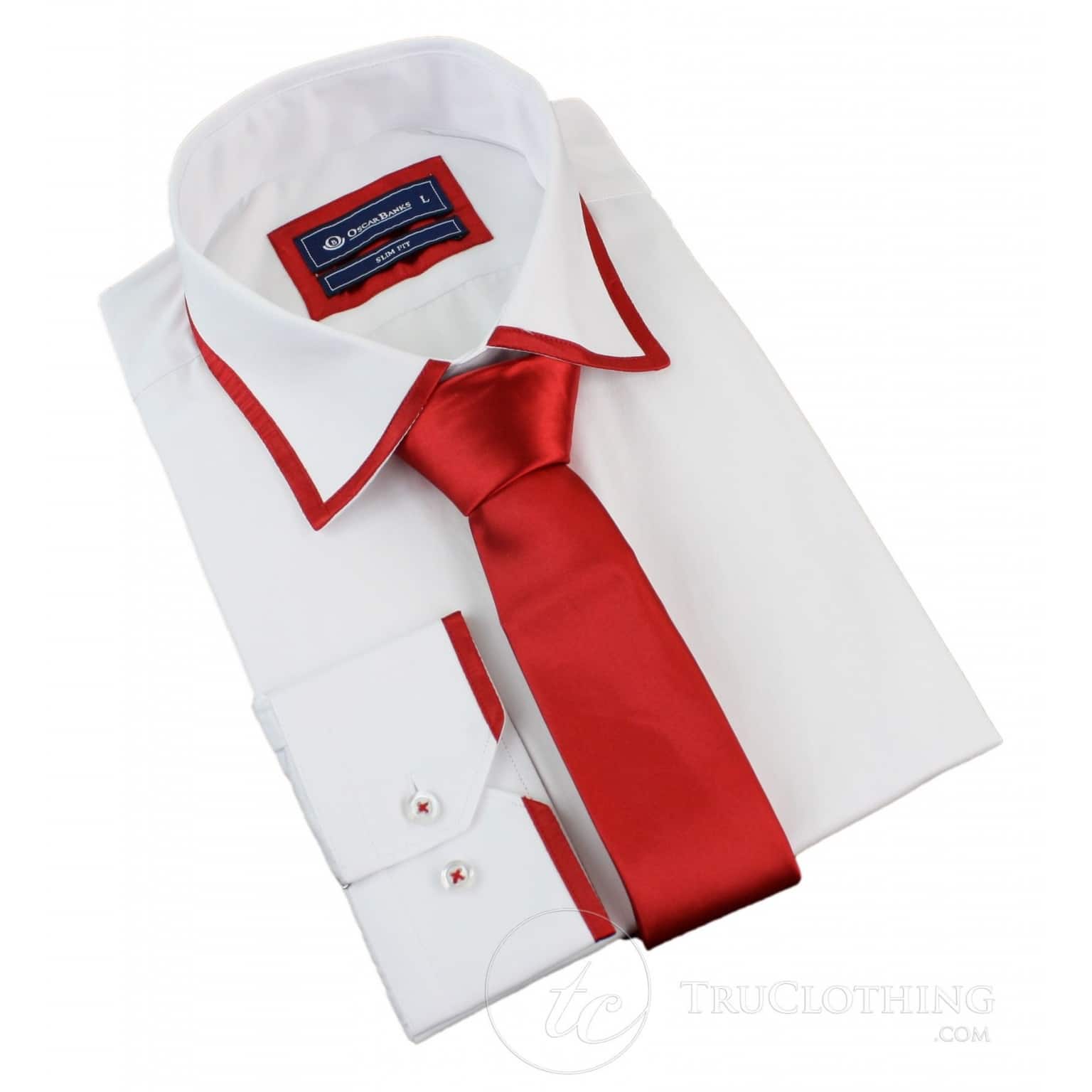 red shirt and tie set