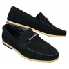 Mens Slip On Buckle Horsebit Driving Shoes Loafers Retro Smart Casual Suede
