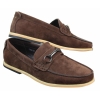Mens Slip On Buckle Horsebit Driving Shoes Loafers Retro Smart Casual Suede