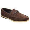 Mens Slip On Buckle Horsebit Driving Shoes Loafers Retro Smart Casual Suede