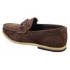 Mens Slip On Buckle Horsebit Driving Shoes Loafers Retro Smart Casual Suede