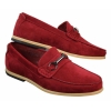 Mens Slip On Buckle Horsebit Driving Shoes Loafers Retro Smart Casual Suede