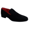 Mens Slip On Suede Driving Loafers Shoes Leather Smart Casual Red Blue Black