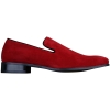 Mens Slip On Suede Driving Loafers Shoes Leather Smart Casual Red Blue Black