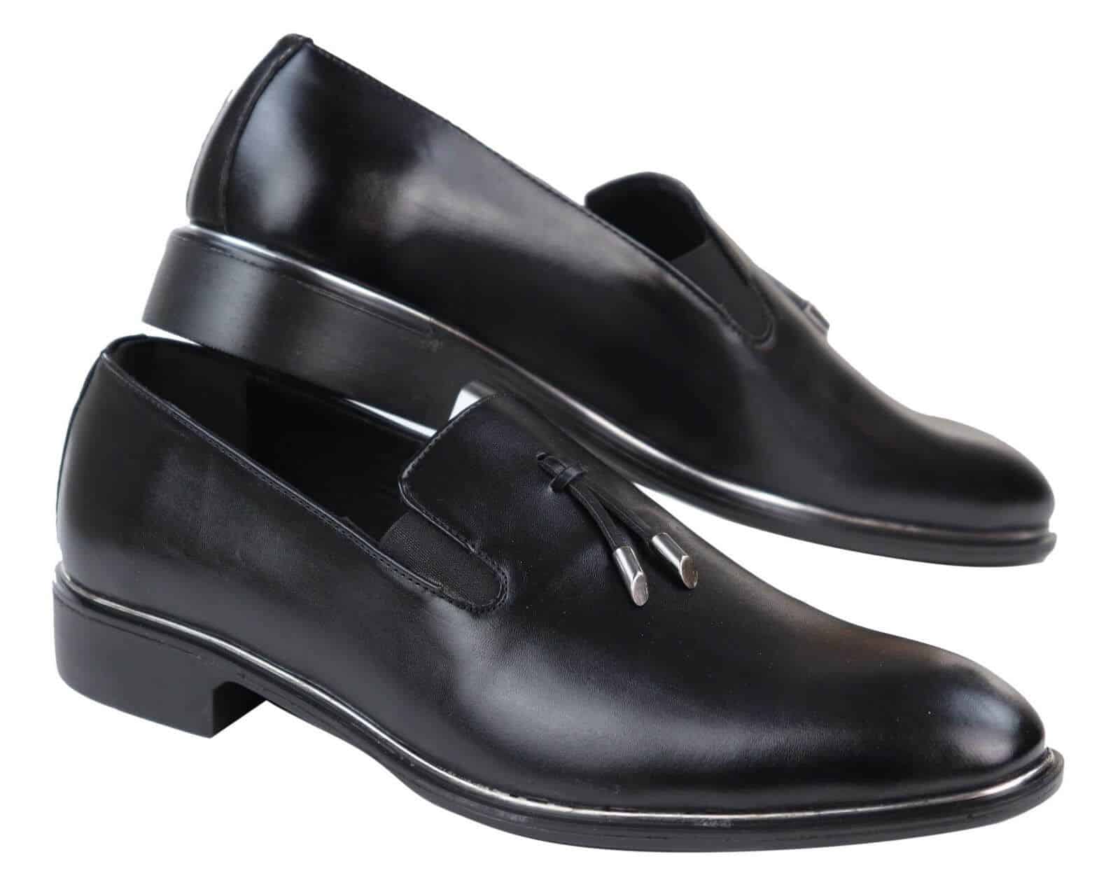 Mens Slip On Tassel Shoes with Metal Trim | Happy Gentleman