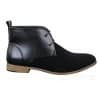 Mens Suede Leather Black Laced Chelsea Dealer Ankle Boots Smart Casual Formal