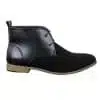 Mens Suede Leather Black Laced Chelsea Dealer Ankle Boots Smart Casual Formal