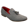 Mens Suede Leather PU Slip On Driving Shoes Loafers Tassel Red Grey Blue Brown Black