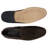 Mens Suede Loafers Driving Shoes Slip On Tassle Design Leather Line Black Comfort