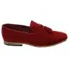 Mens Suede Loafers Driving Shoes Slip On Tassle Design Leather Line Black Comfort