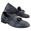 Mens Tweed Check Tassle Shoes