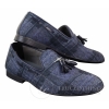 Mens Tweed Check Tassle Shoes