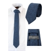 Mens Tweed Herringbone Textured Marc Darcy Ties Classic Vintage Retro Deon