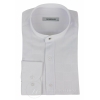 Mens Vintage Check Pattern Shirt with Removable Collar