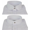 Mens Vintage Check Pattern Shirt with Removable Collar