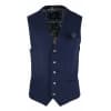 Mens Vintage Navy-Blue Waistcoat with Pocket Watch