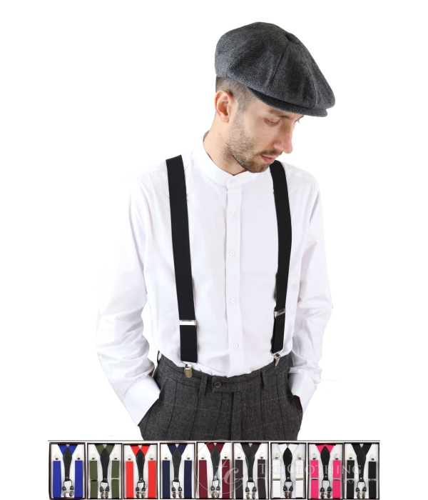 Mens Vintage Trouser Braces/Suspenders - Many Colours