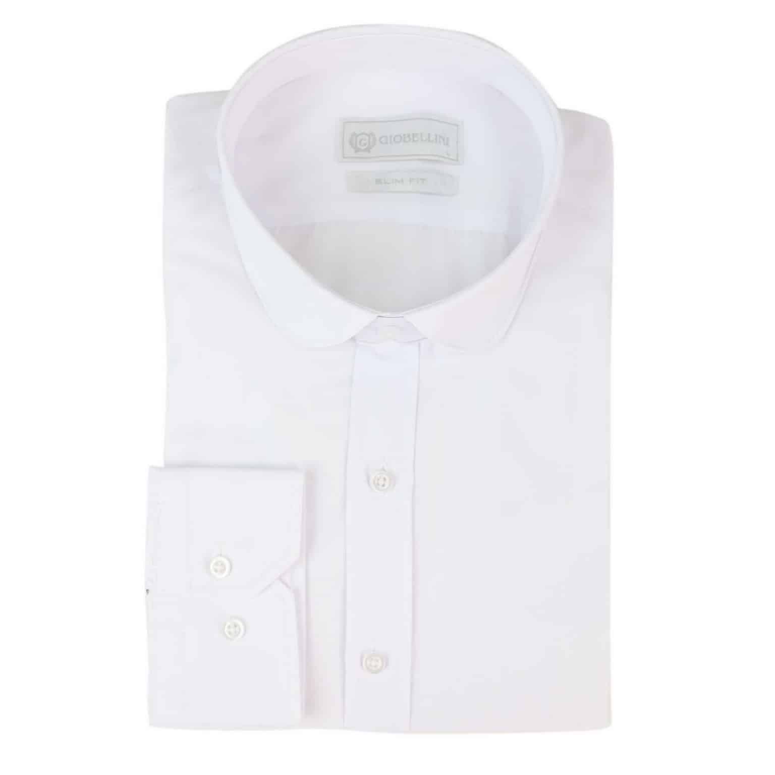 Mens White Club Collar Shirt: Buy Online - Happy Gentleman