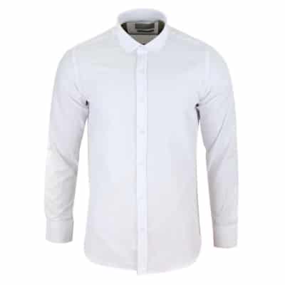 Mens White Club Collar Shirt: Buy Online - Happy Gentleman