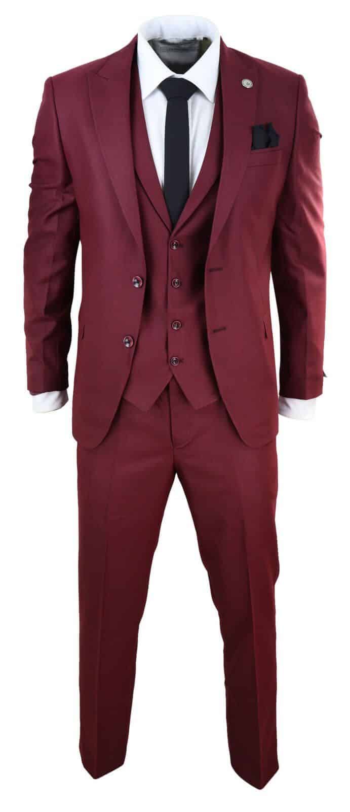 Amazon.com: Mens Suits Regular Fit 3 Piece Wedding Groomsmen Suit Tuxedos  Business Formal Dress Blazer Vest Pants Set Blue : Clothing, Shoes & Jewelry