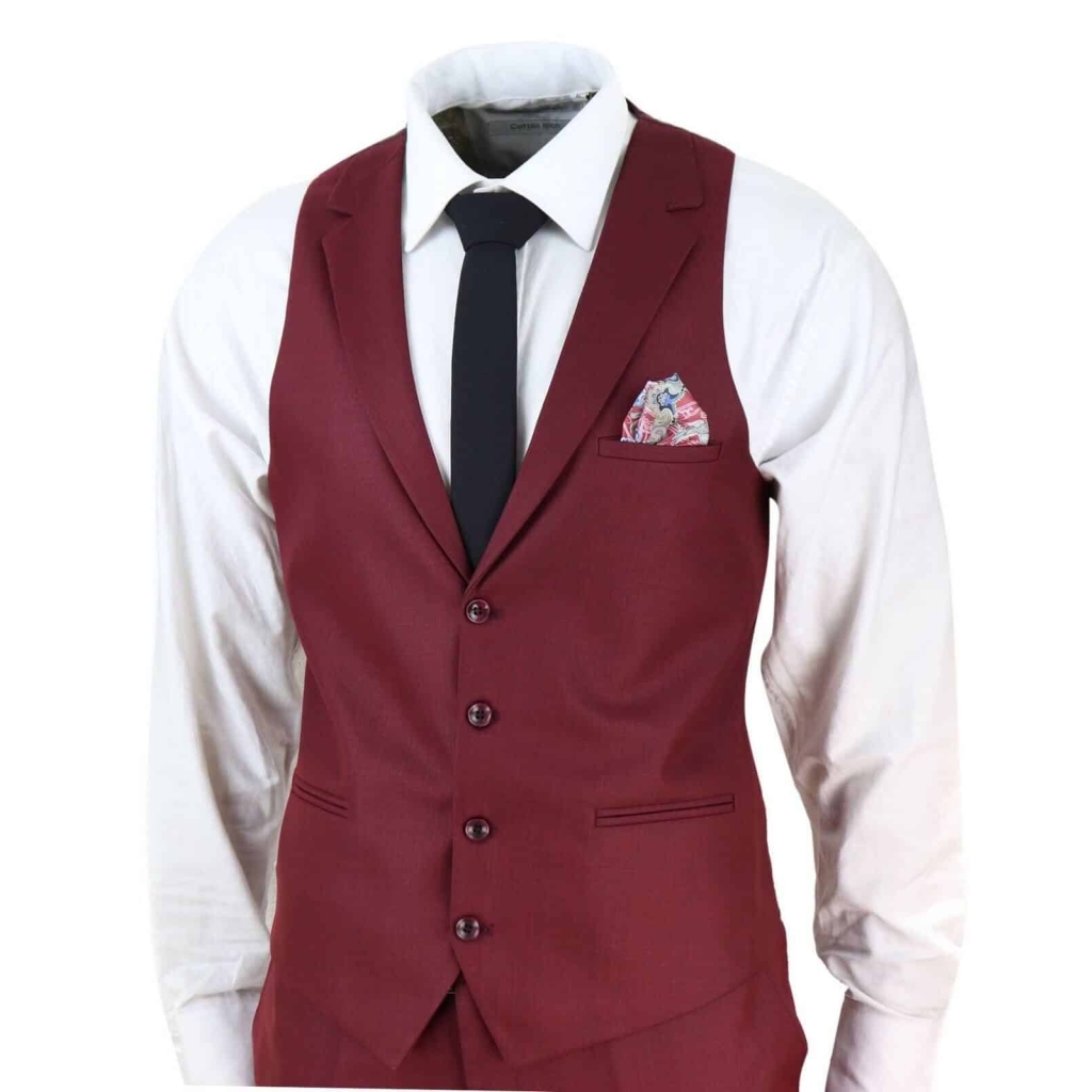 Mens Wine 3 Piece Suit: Buy Online - Happy Gentleman