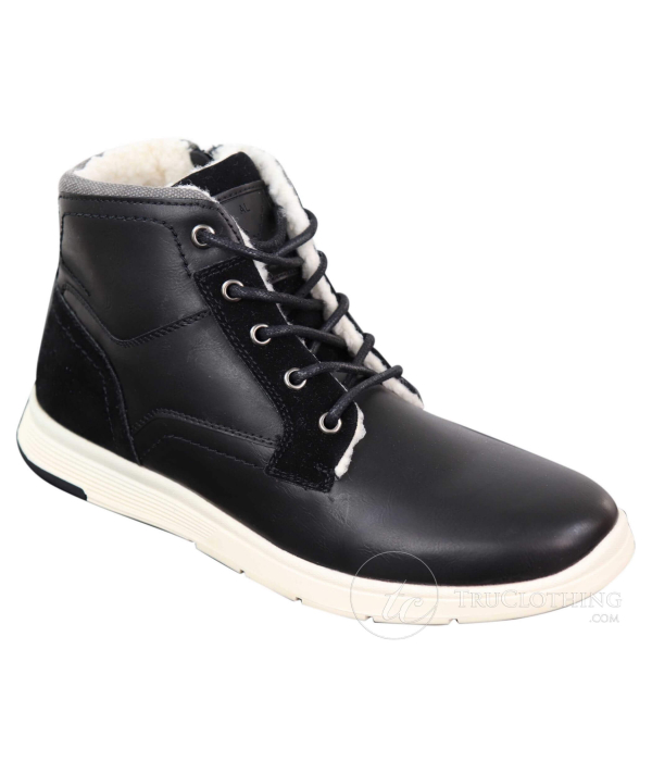 Mens Winter PU Leather Boots