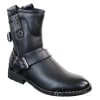 Mens Zip Punk Rock Goth Emo Ankle Boots Brown Black Leather Buckle