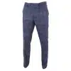 Mens Blue Check Vintage Trousers - Cavani Miles