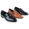 Mens Slip On Tassel Shoes with Metal Trim