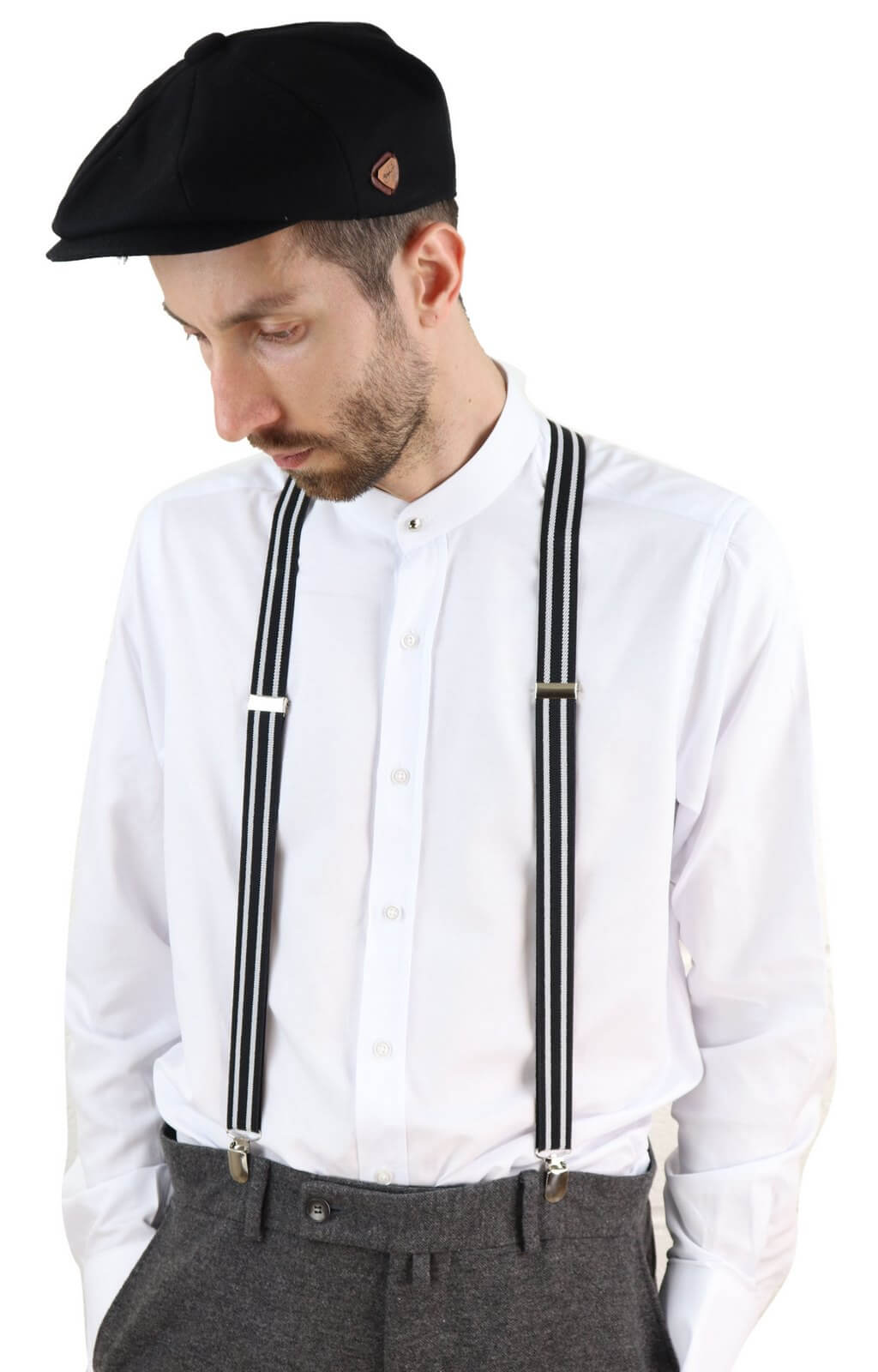 Mens Stripe Classic Trouser Suspenders: Buy Online - Happy