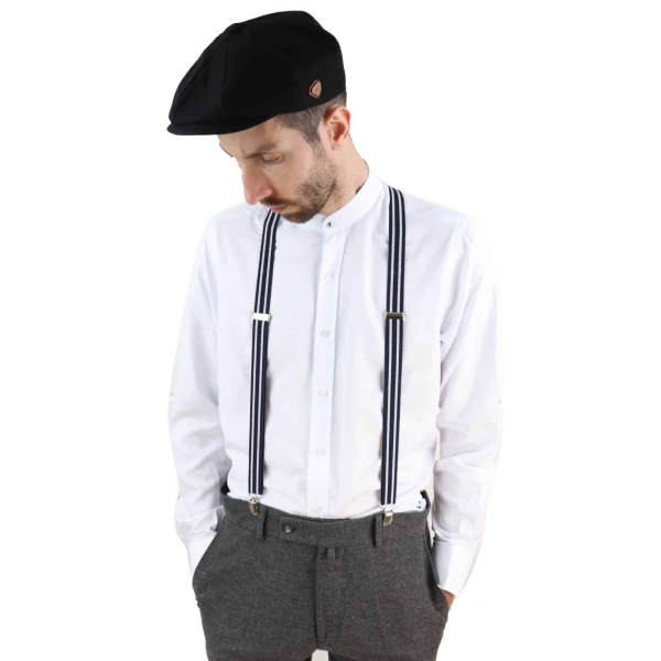 Mens Stripe Classic Trouser Suspenders