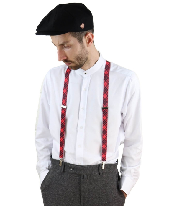 Mens Stripe Classic Trouser Suspenders