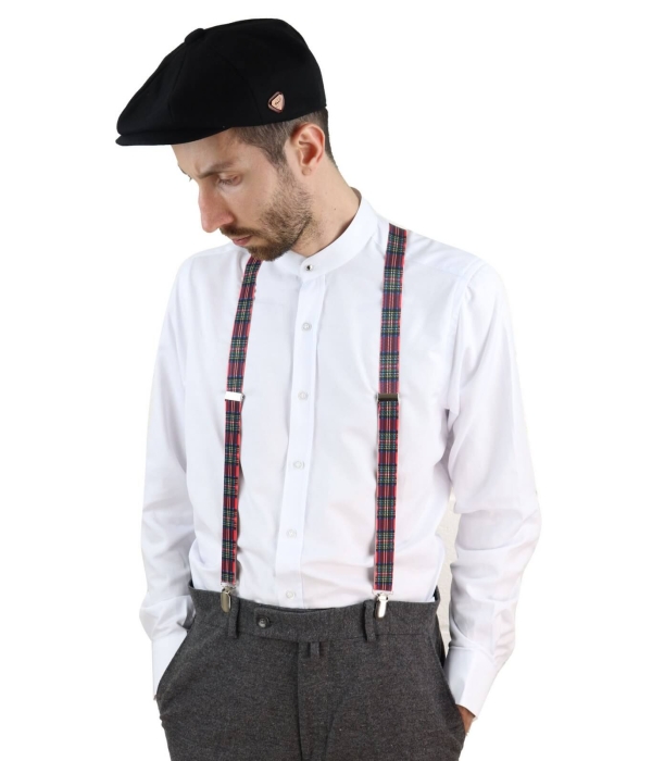 Mens Stripe Classic Trouser Suspenders