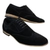 Patron 238 Mens Suede Leather Brogues Smart Casual Red Brown Navy Black Laced Shoes Retro