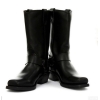 Unisex Real Leather Hi Biker Boots Rock Punk Grinders Buckle Cowboy Riding
