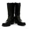 Unisex Real Leather Hi Biker Boots Rock Punk Grinders Buckle Cowboy Riding