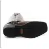 Unisex Real Leather Hi Biker Boots Rock Punk Grinders Buckle Cowboy Riding
