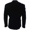 Cavani Rosa - Mens Soft Velvet Black Navy 1 Button Dinner Jacket Tuxedo Blazer Smart Casual Fit-Black