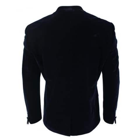 Cavani Rosa - Mens Soft Velvet Black Navy 1 Button Dinner Jacket Tuxedo ...